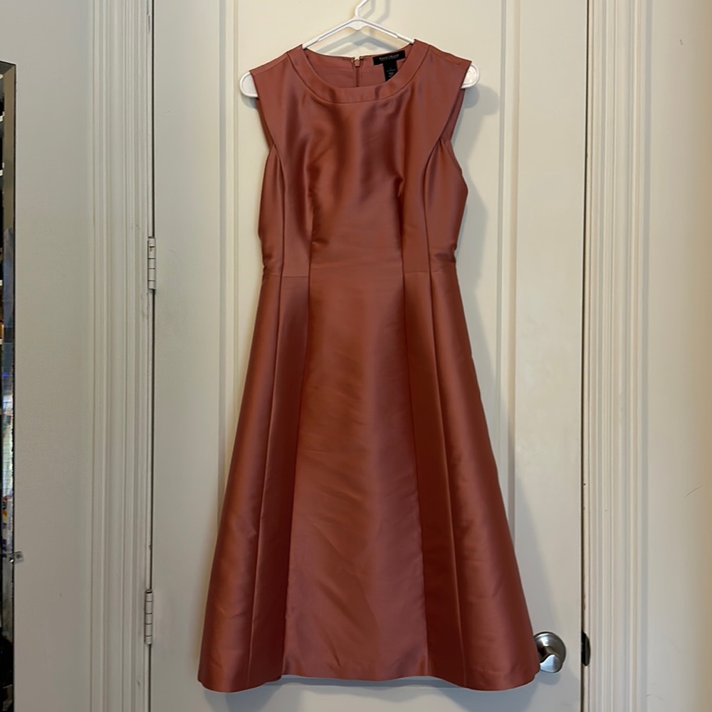 Rose chiffon evening dress or bridesmaid dress size 2